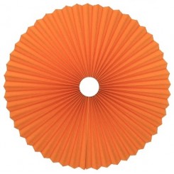 Rosette plisse orange til loft Ø55 med ledning